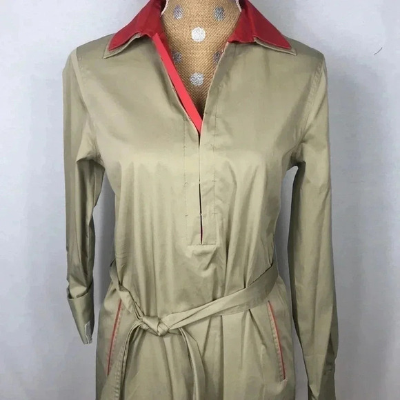 Elie Tahari Size 12 Maura Vintage Dress With Waist Tie. New With Tags - Picture 3 of 8